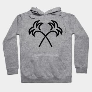 Twin Palm Trees Minimal Hoodie